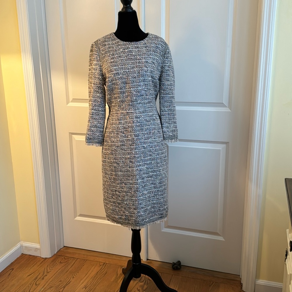 J. Crew NWT Tweed Long Sleeve Pencil Dress